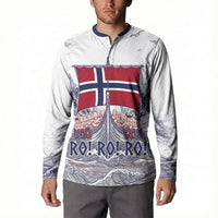Custom Norway Football Button Sweatshirt Ro Ro Ro Viking Glory