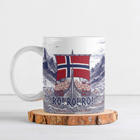 Custom Norway Football Ceramic Mug Ro Ro Ro Viking Glory