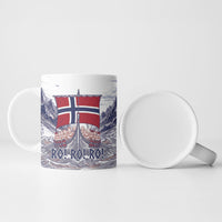 Custom Norway Football Ceramic Mug Ro Ro Ro Viking Glory