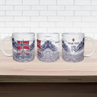 Custom Norway Football Ceramic Mug Ro Ro Ro Viking Glory
