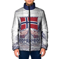Custom Norway Football Padded Jacket Ro Ro Ro Viking Glory