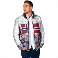 Custom Norway Football Padded Jacket Ro Ro Ro Viking Glory