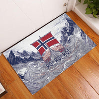 Norway Football Rubber Doormat Ro Ro Ro Viking Glory