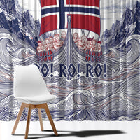Norway Football Window Curtain Ro Ro Ro Viking Glory