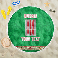 Personalized Italy Umbria Beach Blanket Flag Style - Wonder Print Shop