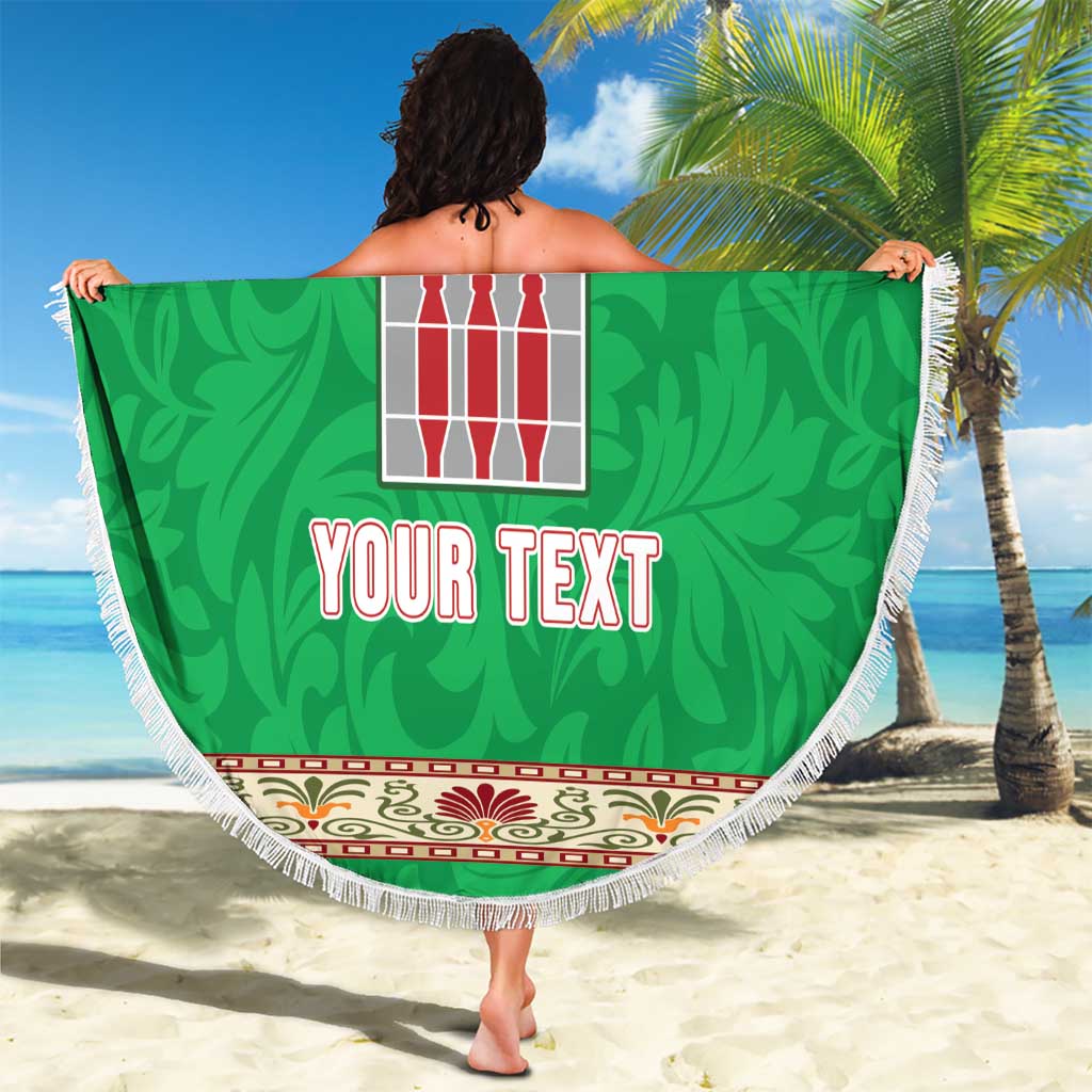 Personalized Italy Umbria Beach Blanket Flag Style - Wonder Print Shop