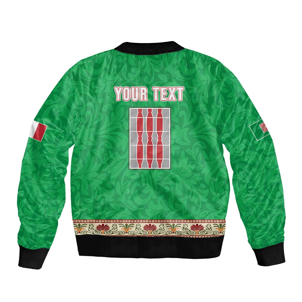 Personalized Italy Umbria Bomber Jacket Flag Style LT19
