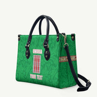 Personalized Italy Umbria Leather Bag Flag Style - Wonder Print Shop