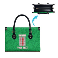 Personalized Italy Umbria Leather Bag Flag Style - Wonder Print Shop
