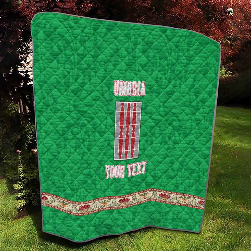 Personalized Italy Umbria Quilt Flag Style - Wonder Print Shop