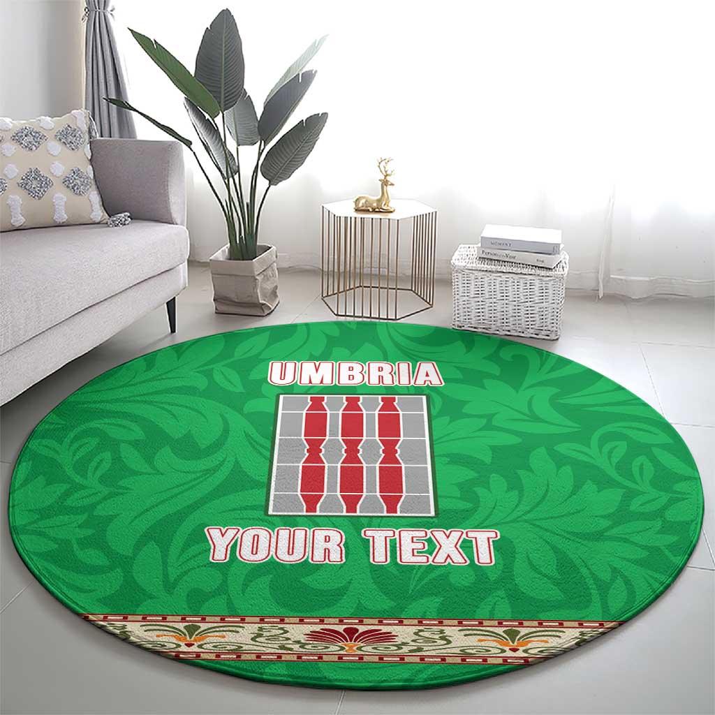 Personalized Italy Umbria Round Carpet Flag Style - Wonder Print Shop