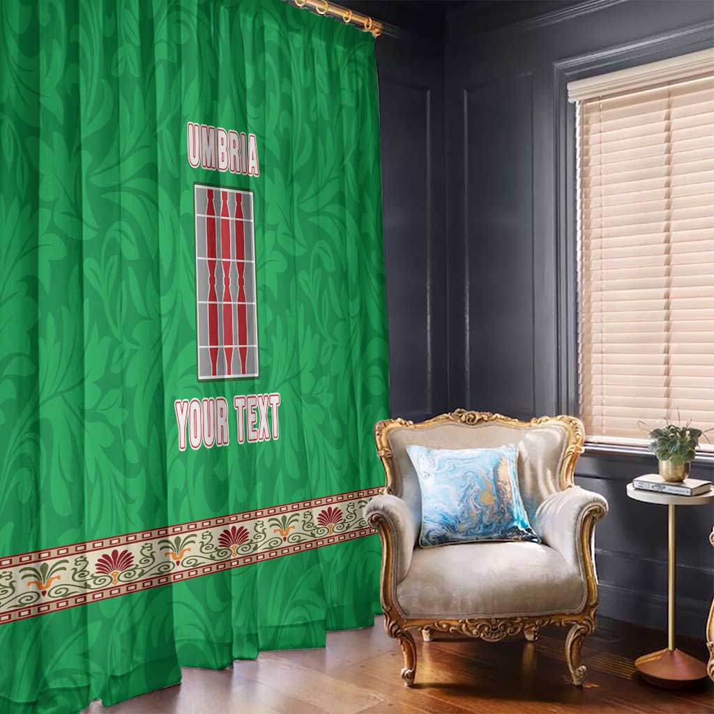 Personalized Italy Umbria Window Curtain Flag Style - Wonder Print Shop
