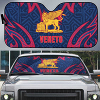 Italy Veneto Auto Sun Shade Emblem With Flag Style - Wonder Print Shop