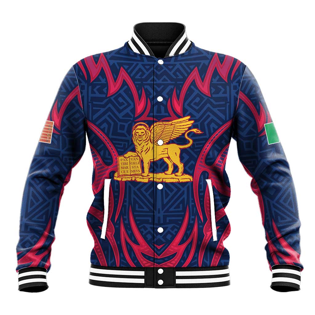 Italy Veneto Baseball Jacket Emblem With Flag Style LT19