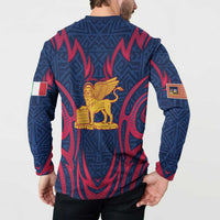 Italy Veneto Button Sweatshirt Emblem With Flag Style LT19