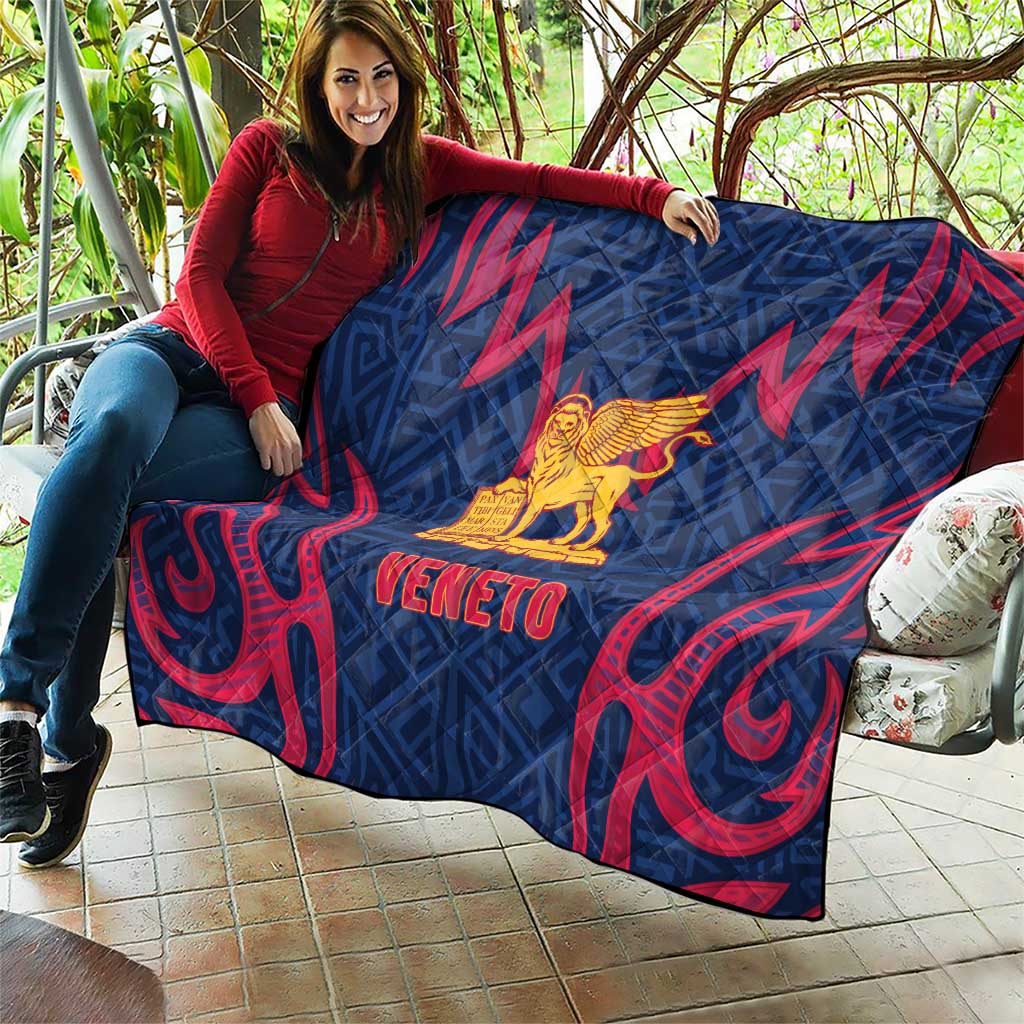 Italy Veneto Quilt Emblem With Flag Style - Wonder Print Shop