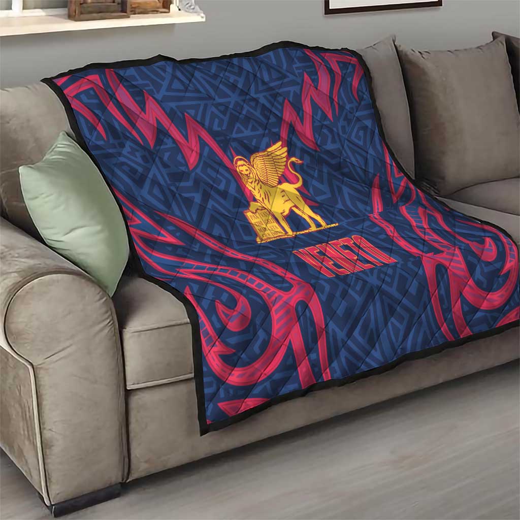 Italy Veneto Quilt Emblem With Flag Style - Wonder Print Shop