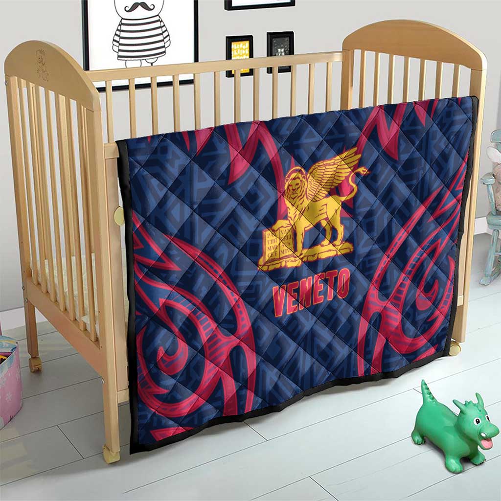 Italy Veneto Quilt Emblem With Flag Style - Wonder Print Shop