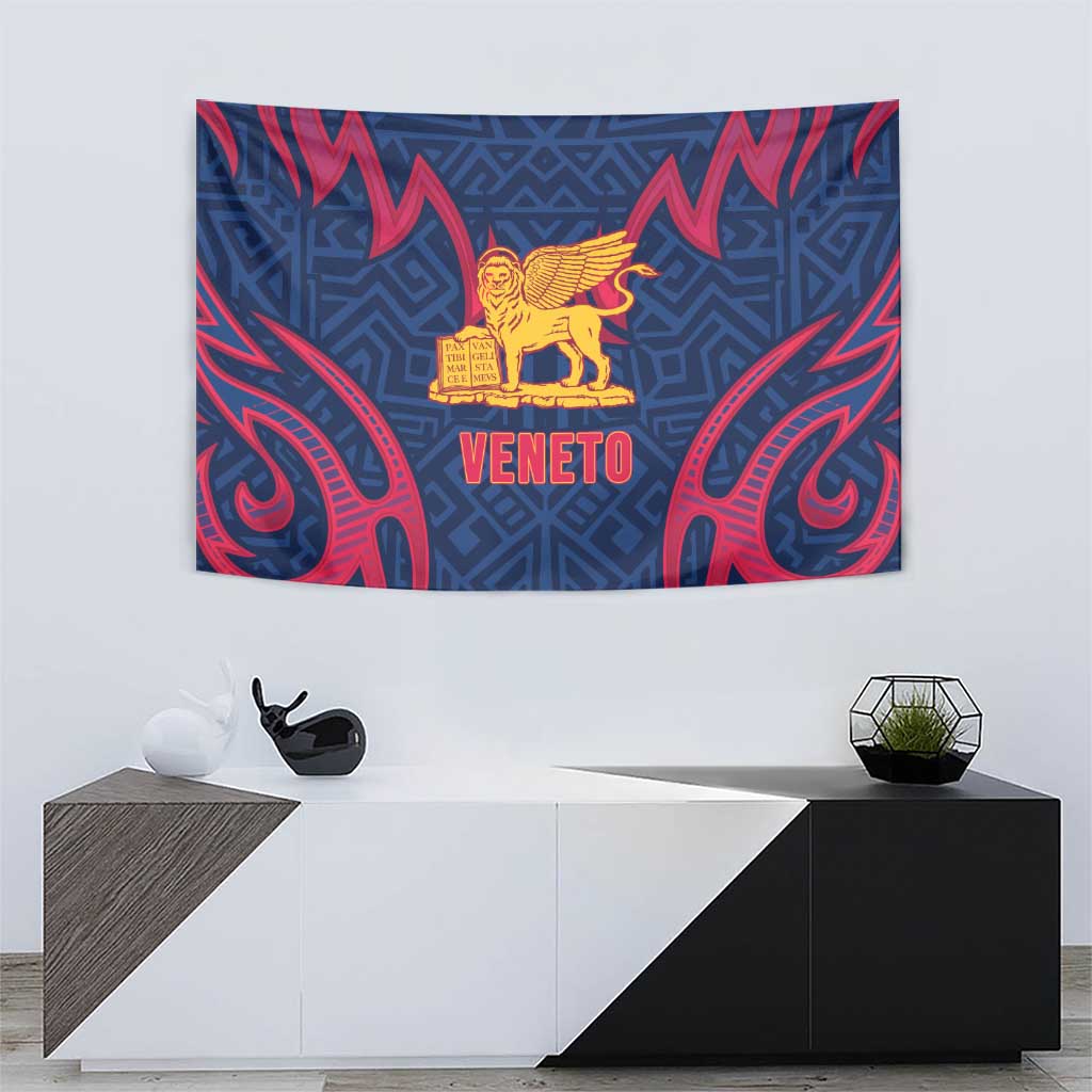 Italy Veneto Tapestry Emblem With Flag Style - Wonder Print Shop