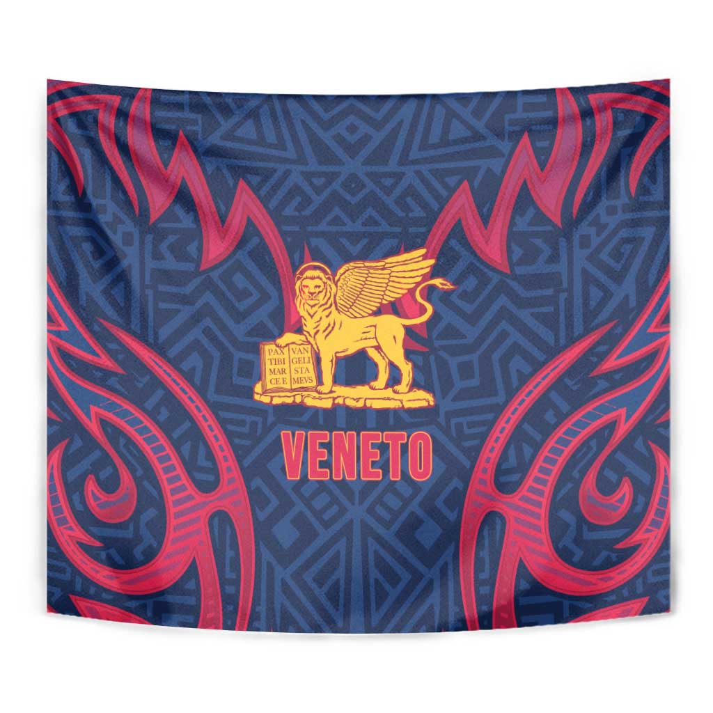 Italy Veneto Tapestry Emblem With Flag Style - Wonder Print Shop