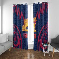 Italy Veneto Window Curtain Emblem With Flag Style - Wonder Print Shop
