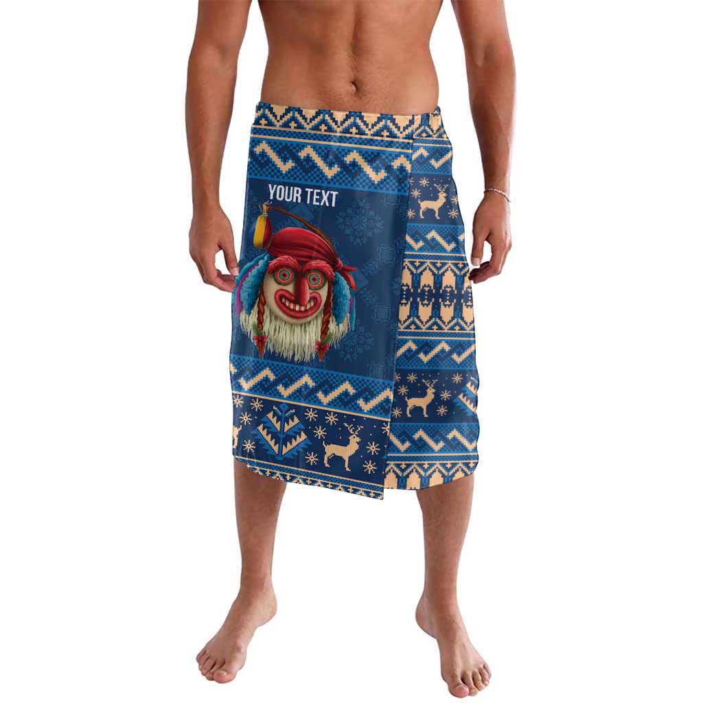 Personalized Romania Christmas Lavalava Romanian Traditional Masks - Wonder Print Shop