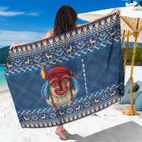 Personalized Romania Christmas Sarong Romanian Traditional Masks - Wonder Print Shop