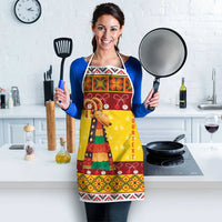 Personalized Moldova Christmas Apron Capra Goat Folk Costume - Wonder Print Shop