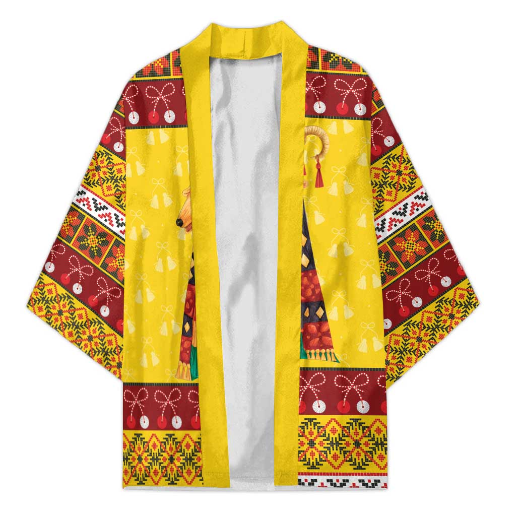 Personalized Moldova Christmas Kimono Capra Goat Folk Costume - Wonder Print Shop