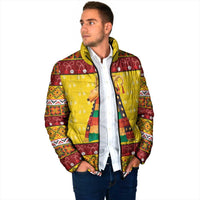 Personalized Moldova Christmas Padded Jacket Capra Goat Folk Costume - Wonder Print Shop