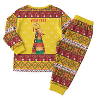 Personalized Moldova Christmas Pajama Set Capra Goat Folk Costume - Wonder Print Shop