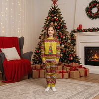 Personalized Moldova Christmas Pajama Set Capra Goat Folk Costume - Wonder Print Shop