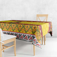 Personalized Moldova Christmas Tablecloth Capra Goat Folk Costume - Wonder Print Shop