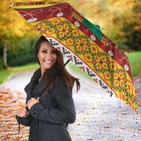 Personalized Moldova Christmas Umbrella Capra Goat Folk Costume - Wonder Print Shop