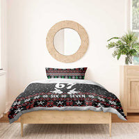 Six Seven Skeleton Hand Christmas Bedding Set Meme Gen Alpha Slang - Wonder Print Shop