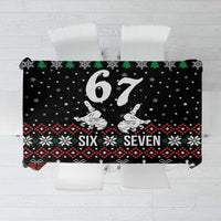 Six Seven Skeleton Hand Christmas Tablecloth Meme Gen Alpha Slang - Wonder Print Shop
