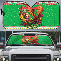Wales Christmas Auto Sun Shade Welsh Dragon Santa Sleigh