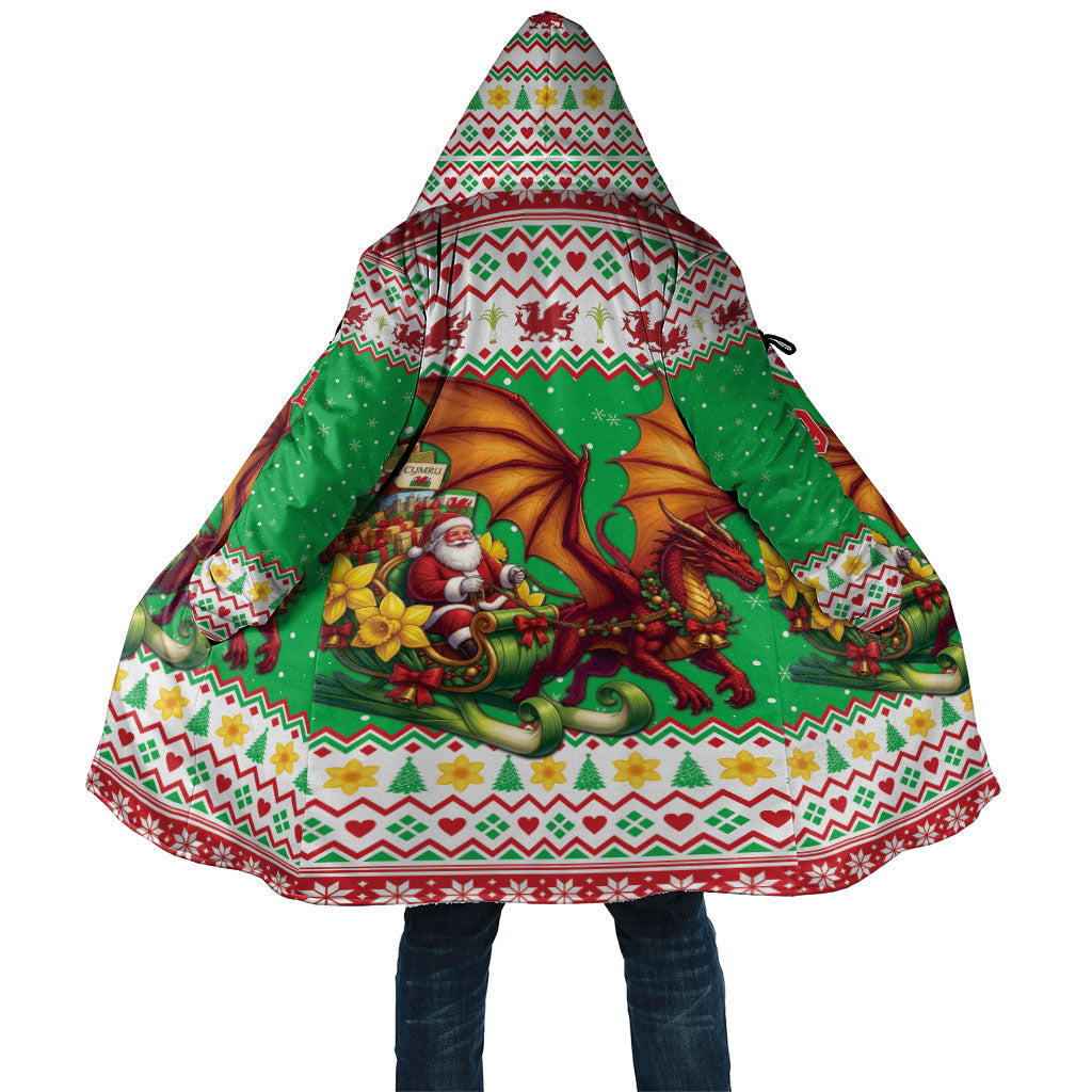 Wales Christmas Cloak Welsh Dragon Santa Sleigh