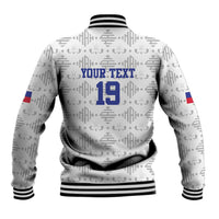 Custom Haiti Football Baseball Jacket National Flag Design - Wonder Print Shop