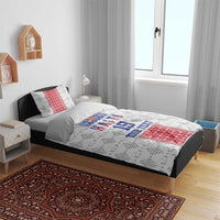 Custom Haiti Football Bedding Set National Flag Design - Wonder Print Shop