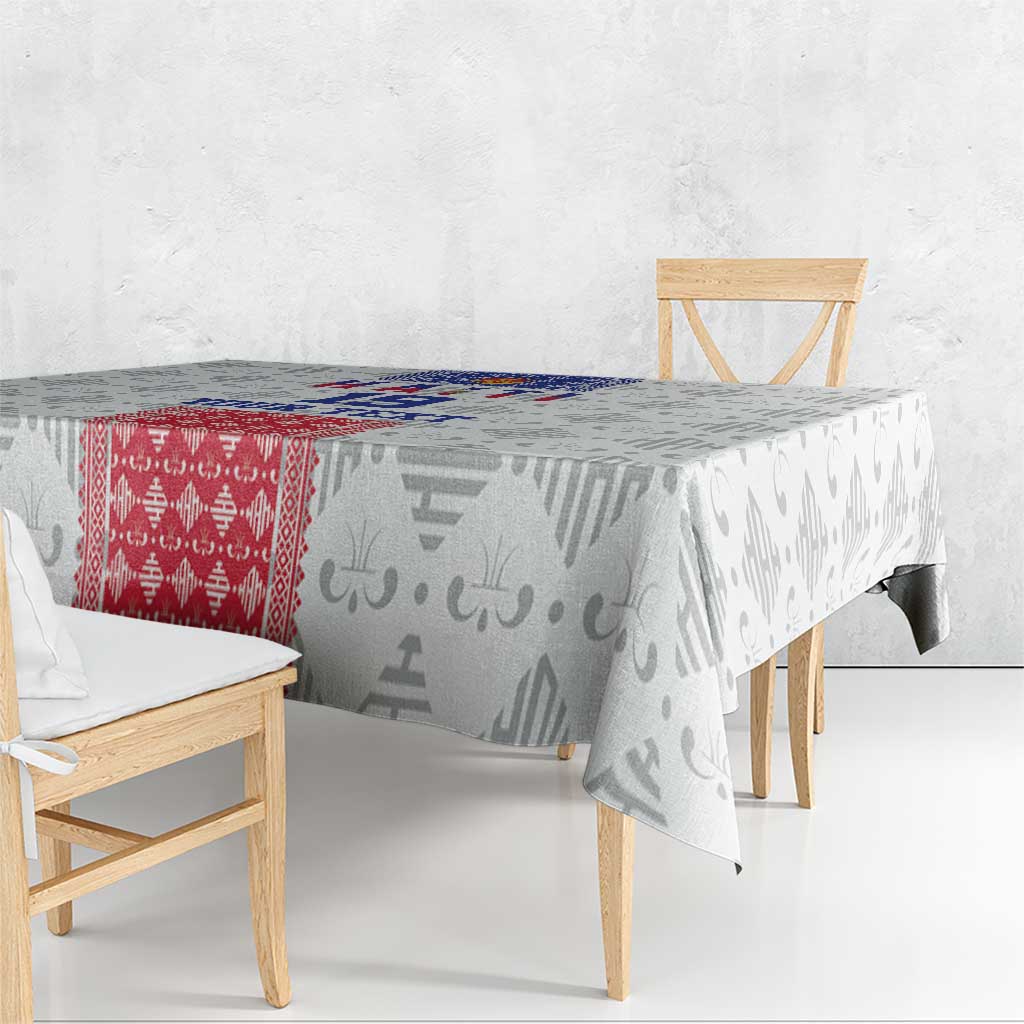 Custom Haiti Football Tablecloth National Flag Design - Wonder Print Shop
