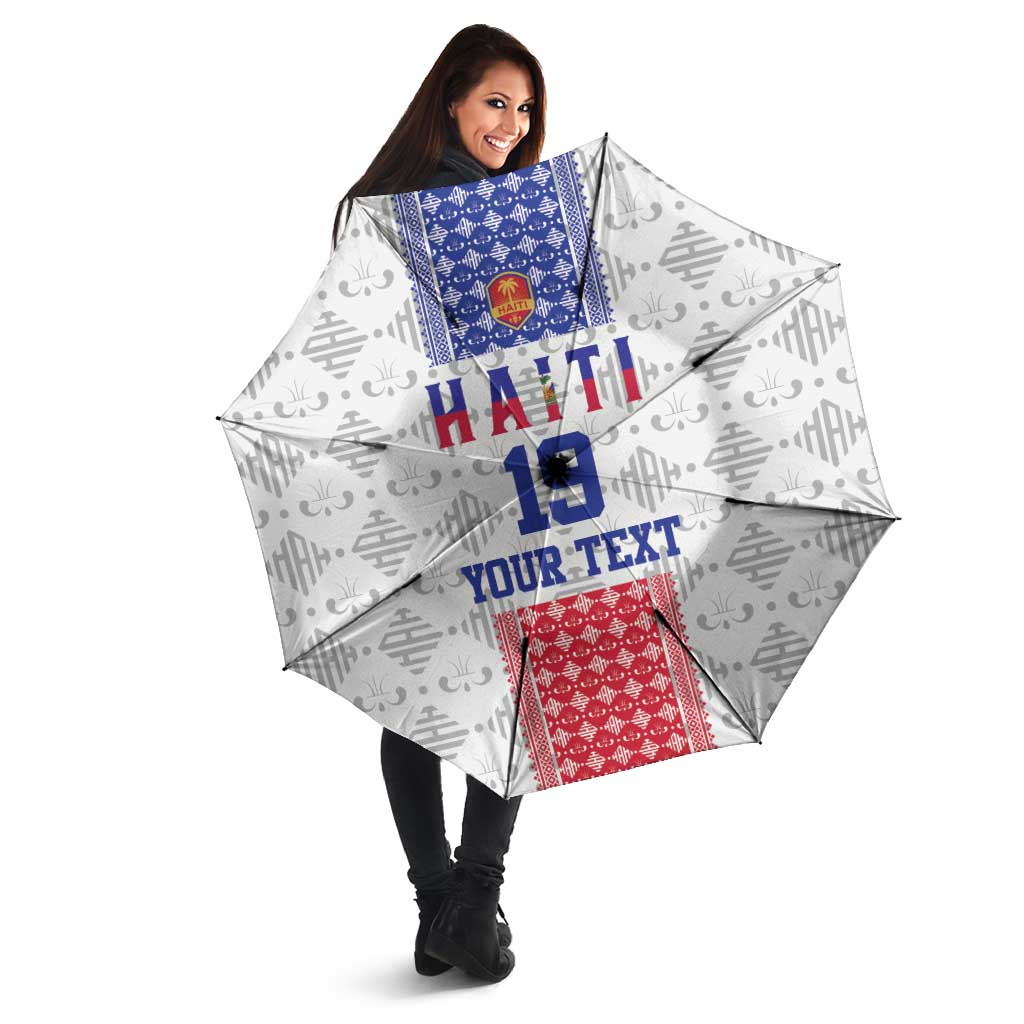 Custom Haiti Football Umbrella National Flag Design - Wonder Print Shop