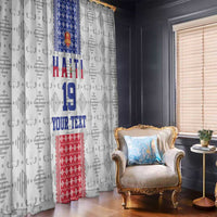 Custom Haiti Football Window Curtain National Flag Design - Wonder Print Shop