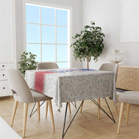 Custom Haiti Football Tablecloth Paisley Flag Pattern Design - Wonder Print Shop