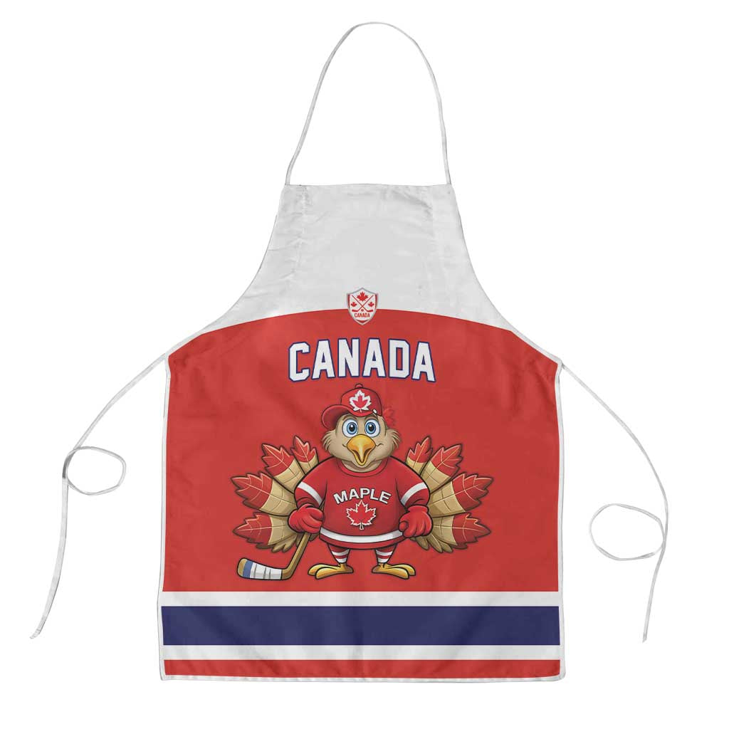 Canada Ice Hockey Apron Maple Leaf Turkey Mascot