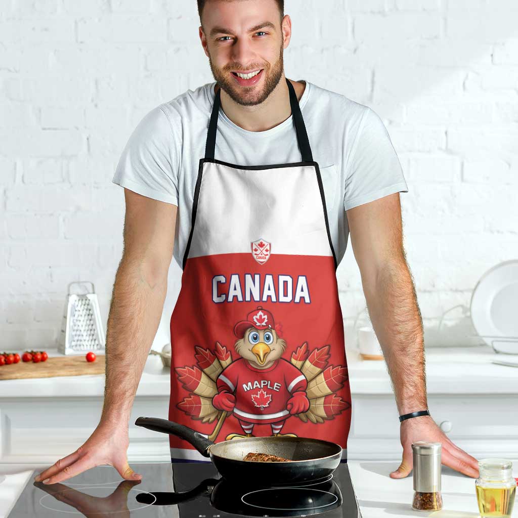 Canada Ice Hockey Apron Maple Leaf Turkey Mascot