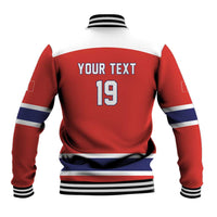 Canada Ice Hockey Custom Baseball Jacket Maple Leaf Turkey Mascot