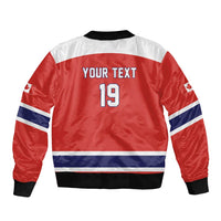 Canada Ice Hockey Custom Bomber Jacket Maple Leaf Turkey Mascot