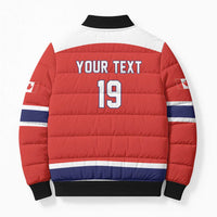 Canada Ice Hockey Custom Bomber Puffer Jacket Maple Leaf Turkey Mascot