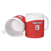 Canada Ice Hockey Custom Ceramic Mug Maple Leaf Turkey Mascot